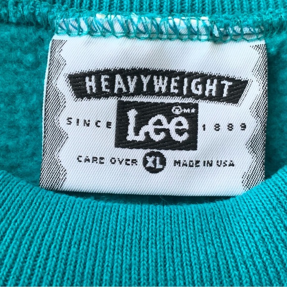 Vintage Deadstock Lee Bowling Pins Ball Crewneck Sweatshirt Mens 90s Sweater - Picture 4 of 7